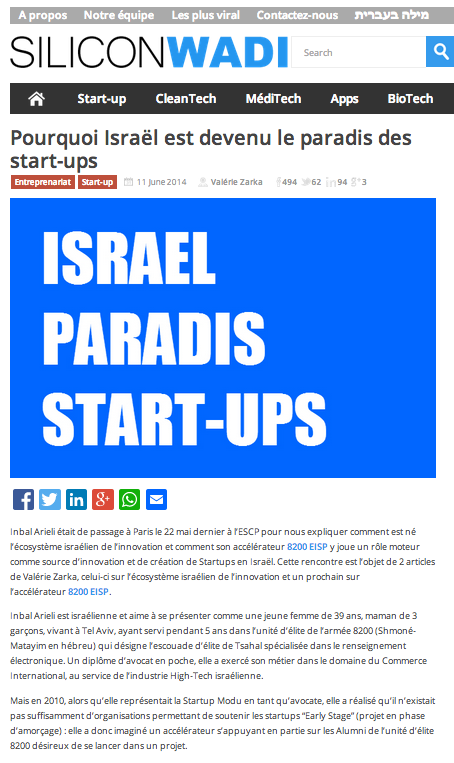 Silicon Wadi – Pourquoi Israël est devenu le paradis des start-ups…