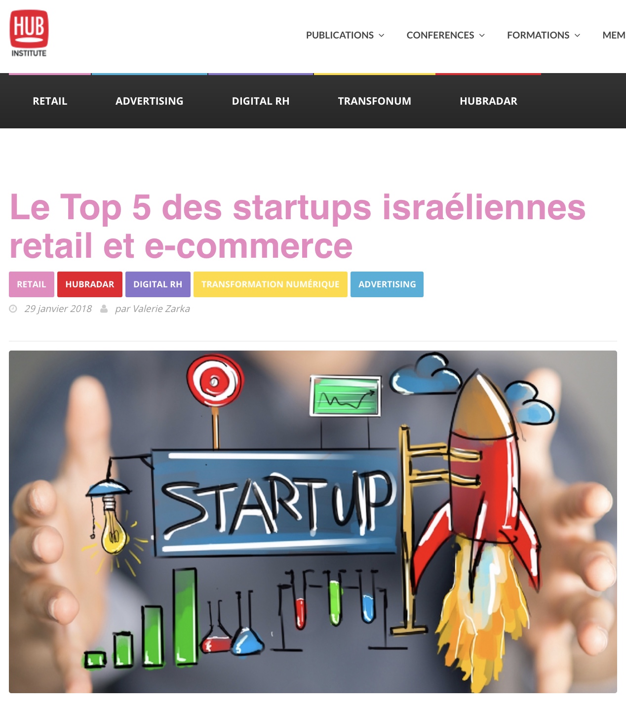 Hub Institute – Le Top 5 des startups israéliennes retail et e-commerce